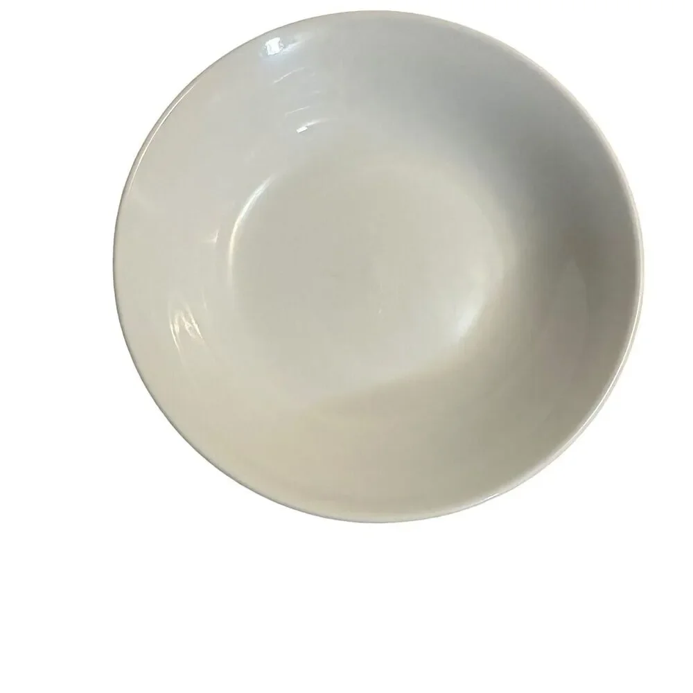 Set Of 2 Oneida Grato White Porcelain Bowls 8”